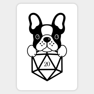 French Bulldog Lovers D20 Dice Sticker